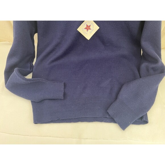 NOS VTG PINE STATE V NECK Golf SWEATER Mens M Long Sleeve Purple ORLON USA Made - Picture 3 of 6